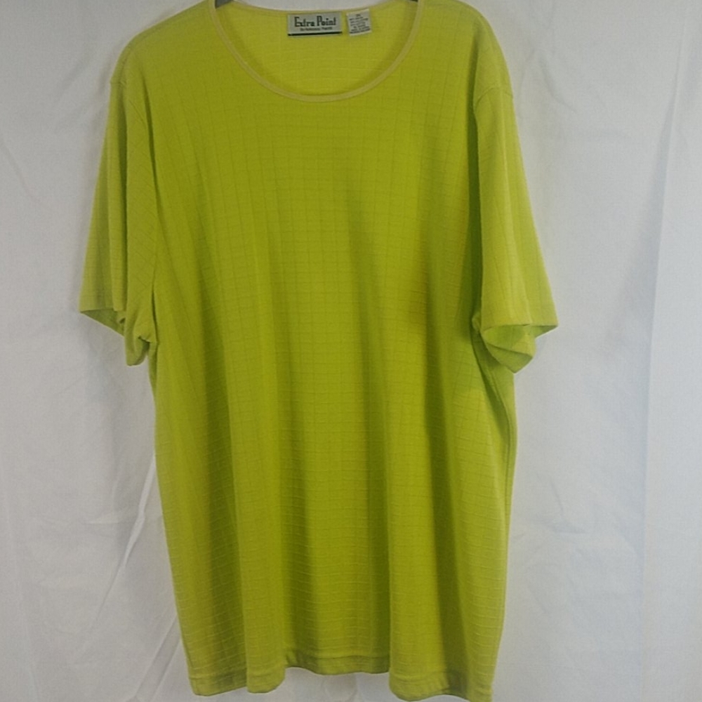 Extra point by reference point neon green top